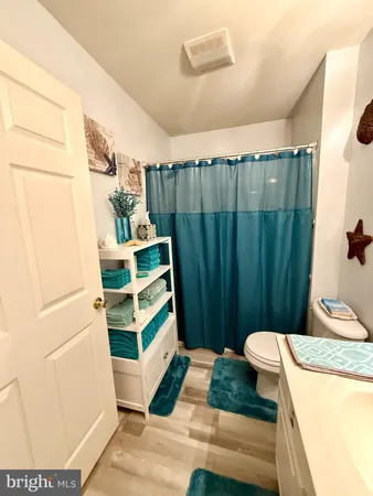 a view of towel hanging in closet