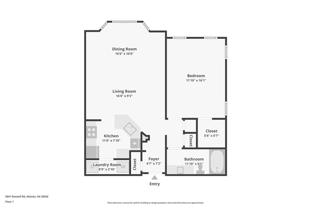 5641 Roswell Road, Unit 201 Atlanta, GA 30342 - Photo 14 of 14 a picture of a floor plan