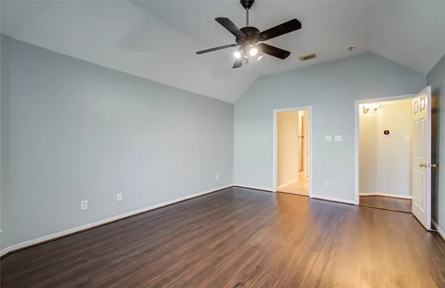 a bathroom with a sink vanity and a mirror