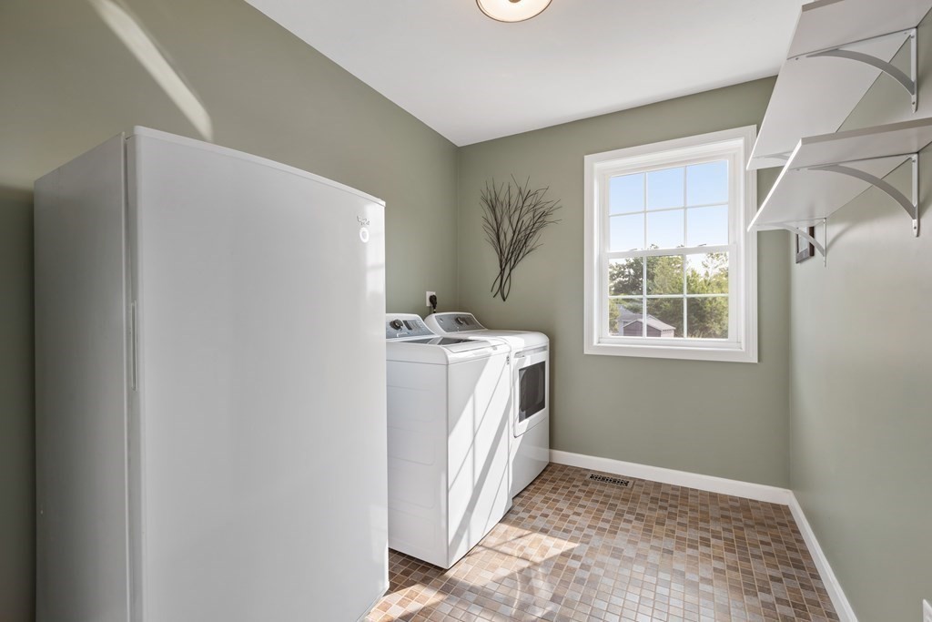 28 Black Point Road Webster, MA 01570 - Photo 24 of 42 a utility room with a window dryer and washer