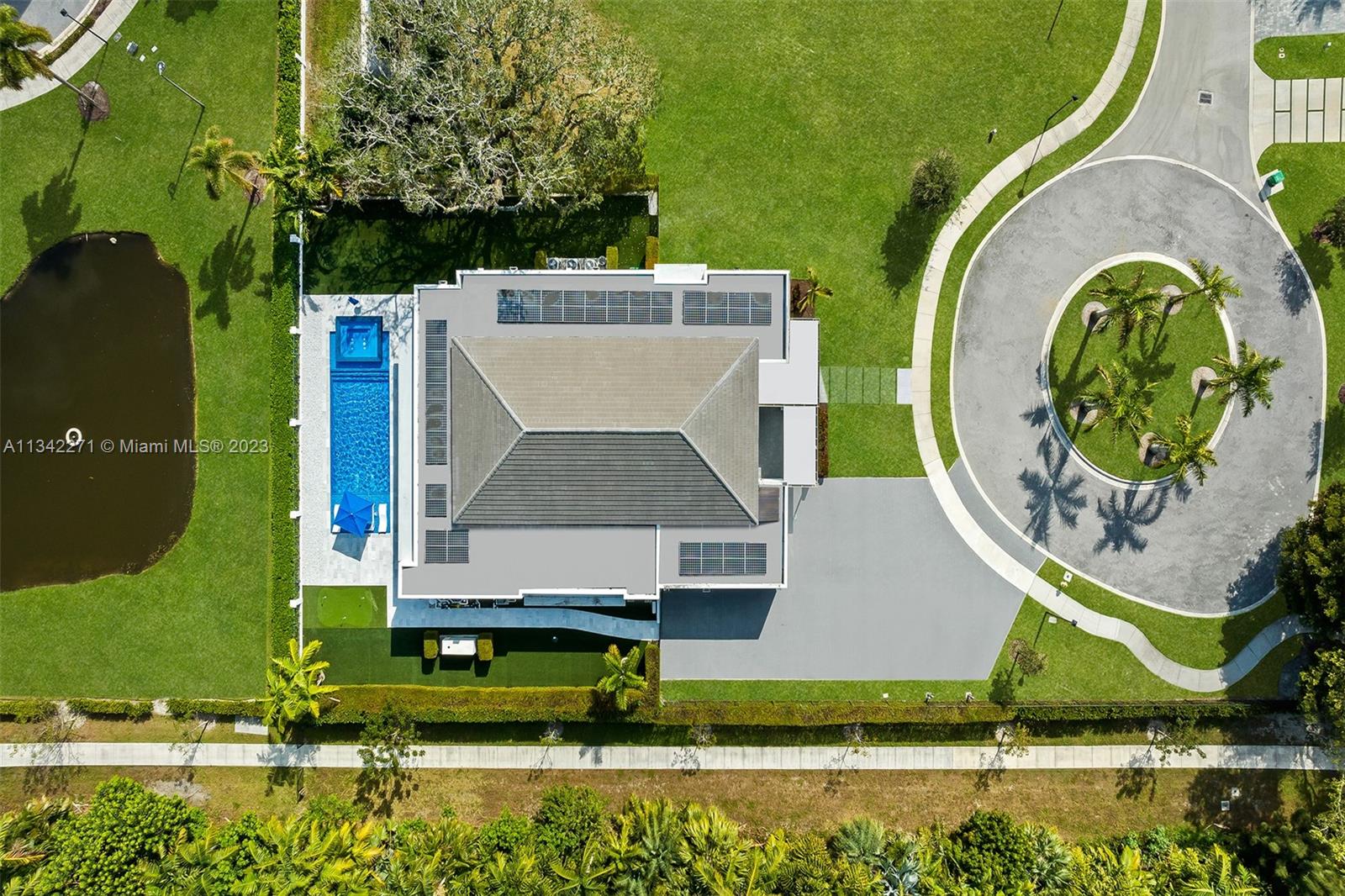 2610 Oak Park Drive Davie, FL 33325 - Photo 45 of 60 an aerial view of a house with a swimming pool