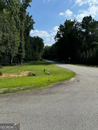 a view of a golf course with a play ground