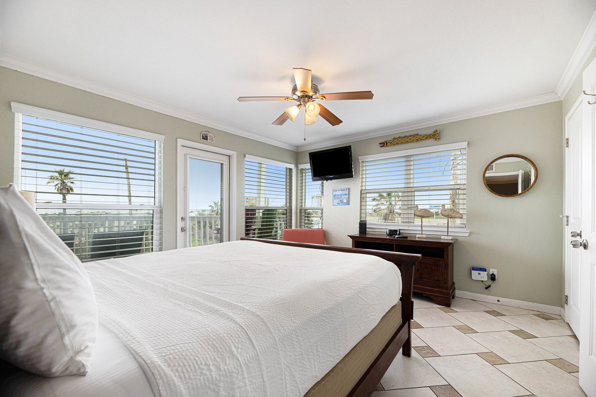 10811 Termini-San Luis Pass Road, Unit 1101 Galveston, TX 77554 - Photo 8 of 21 View of the ocean from the primary bedroom