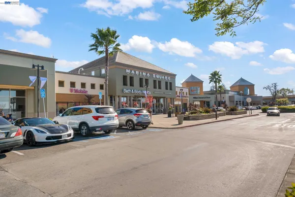 a car parked in front of a building