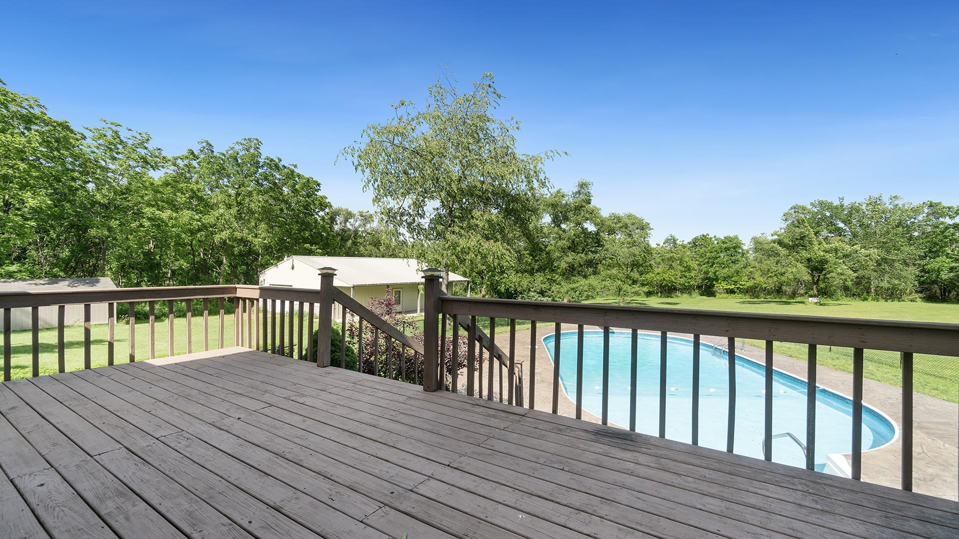 16405 Cannell Road Rockton, IL 61072 - Photo 45 of 53 a balcony with wooden floor and fence