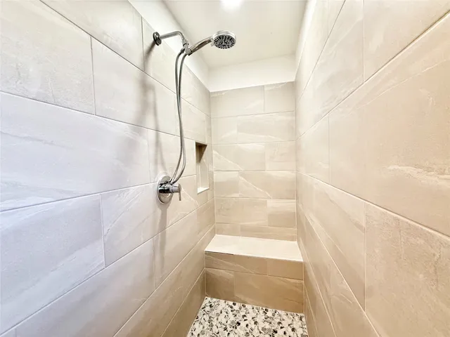 an empty room with an entryway