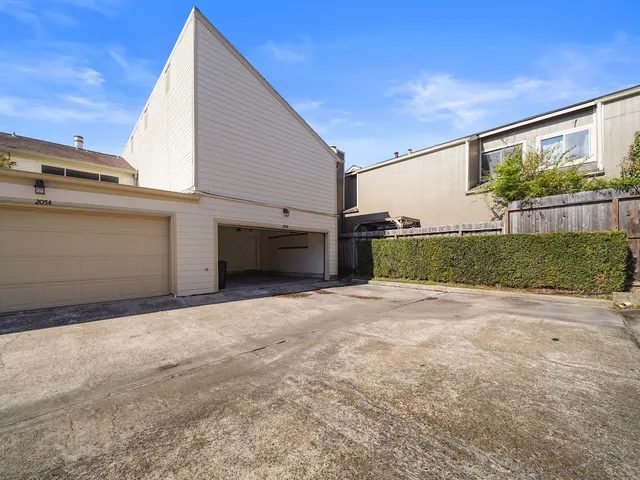 a view of backyard of house