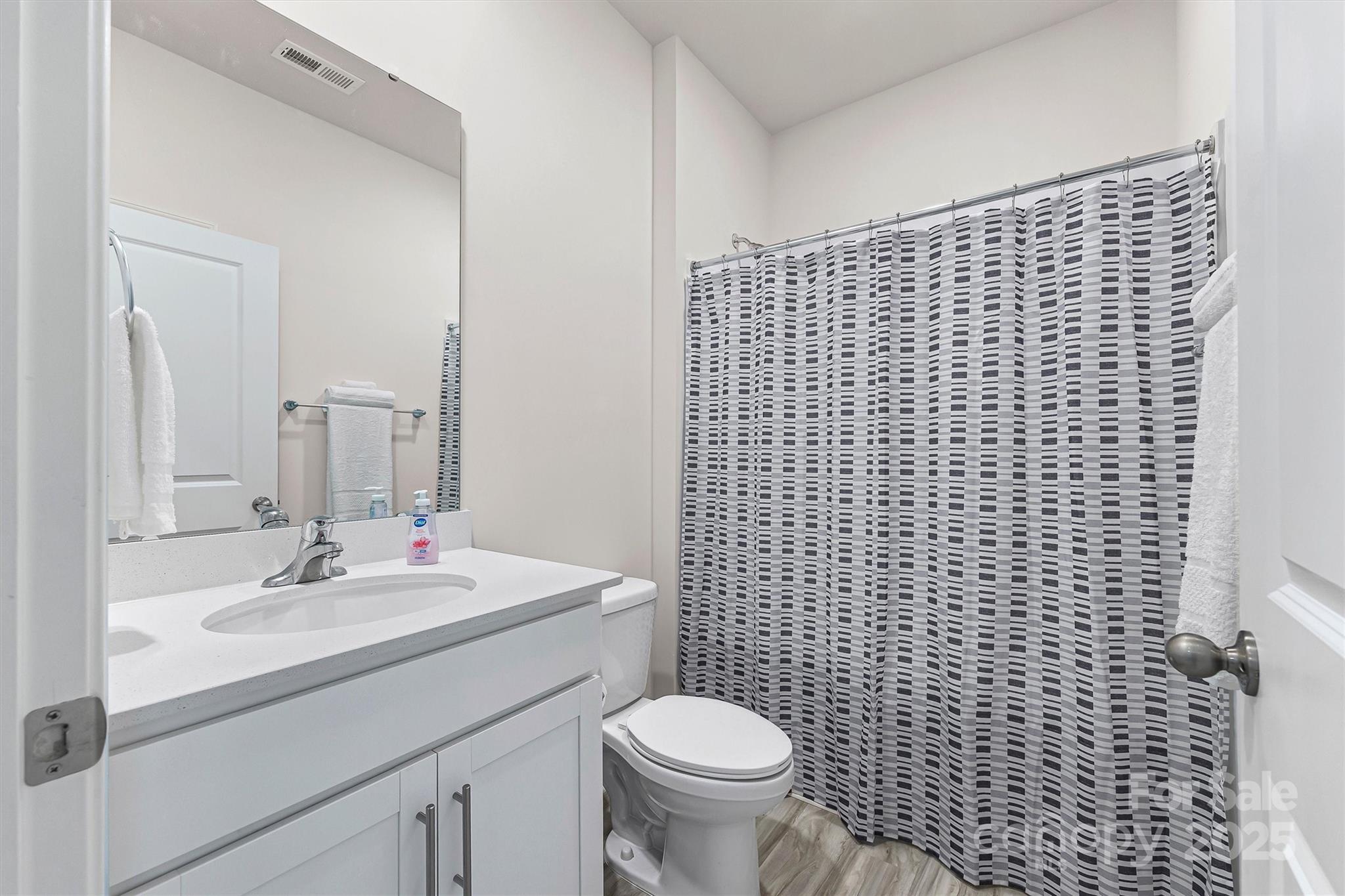 1219 Rutherford Street York, SC 29745 - Photo 21 of 38 a bathroom with a sink toilet and mirror