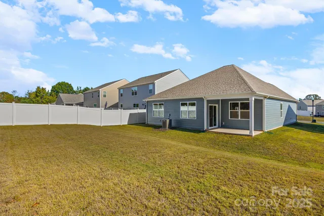 a backyard of a house