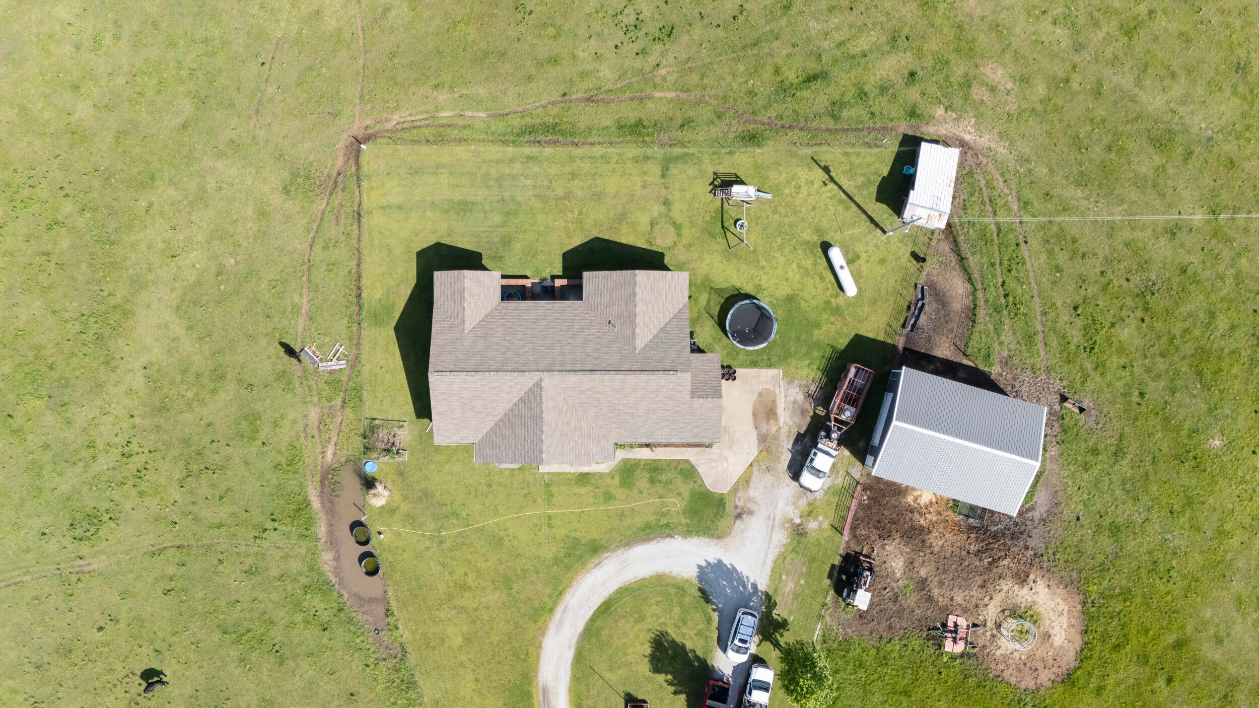 439990 East 180 Road Bluejacket, OK 74333 - Photo 35 of 46 Drone view