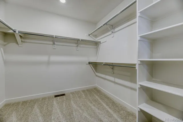 a view of walk in closet