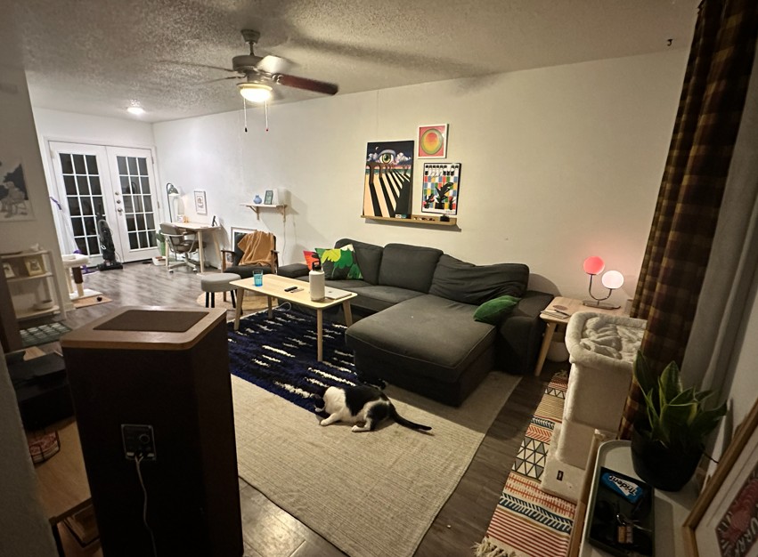 2005 Glen Allen Street, Unit 110 Austin, TX 78704 - Photo 2 of 13 a living room with furniture and a flat screen tv