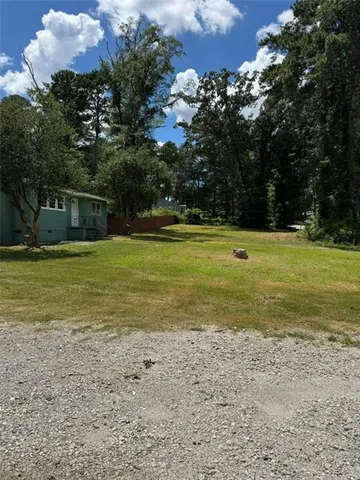 a view of a water with an outdoor space