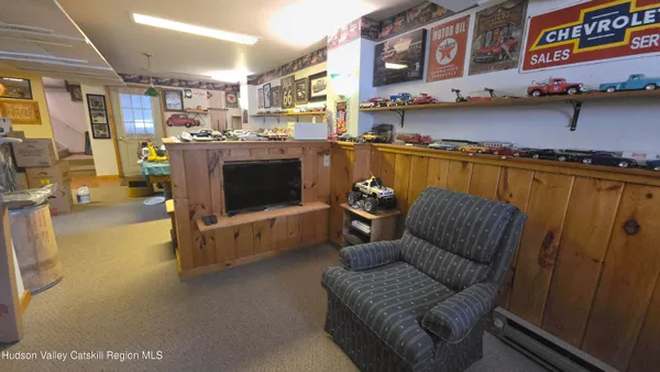 a view of a car is parked on the road with city view
