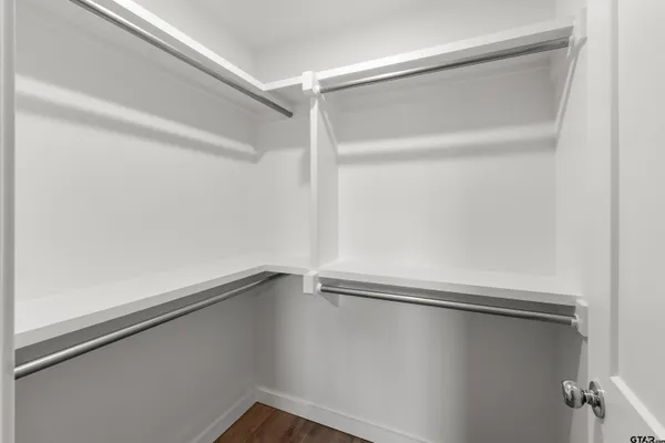 a close view of closet