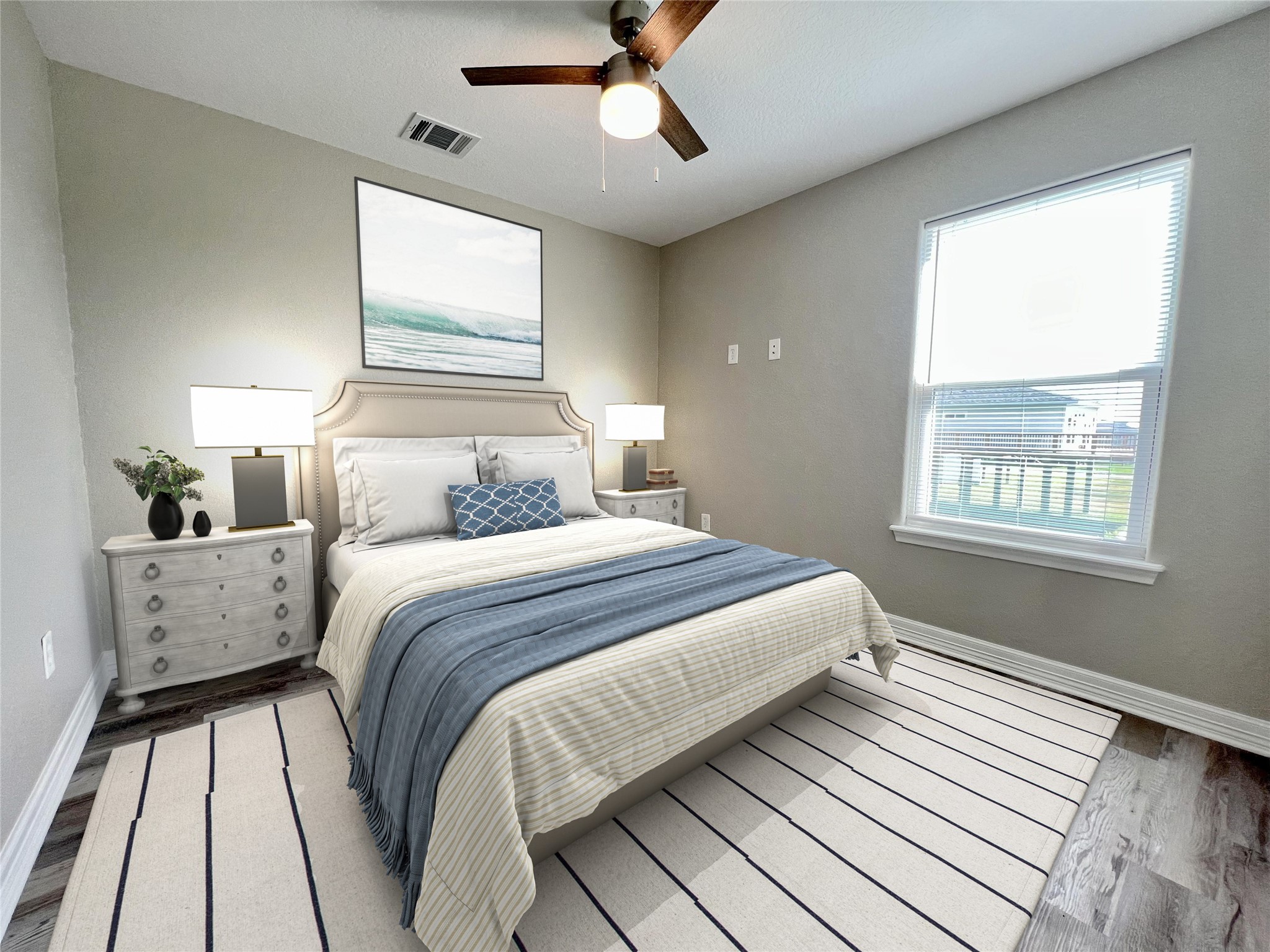 511 Caisson Street Surfside Beach, TX 77541 - Photo 7 of 33 a bedroom with a large bed and a window