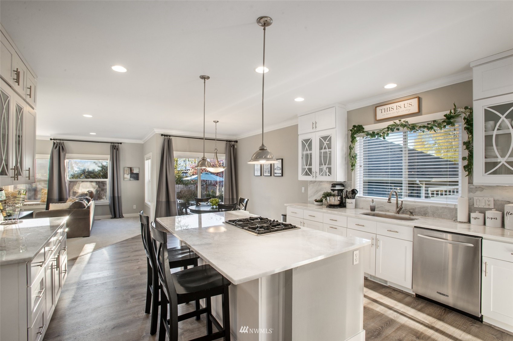 1328 North 39th Street Renton, WA 98056 - Photo 12 of 40 a kitchen with counter space appliances and windows