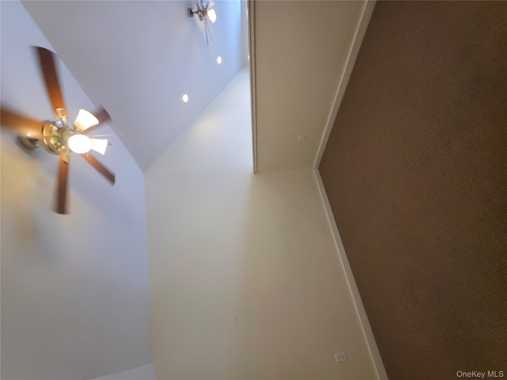 231 Reynolds Road, Unit 9 Fallsburg, NY 12759 - Photo 11 of 15 Bonus room with lofted ceiling, ceiling fan, dark carpet, and baseboards