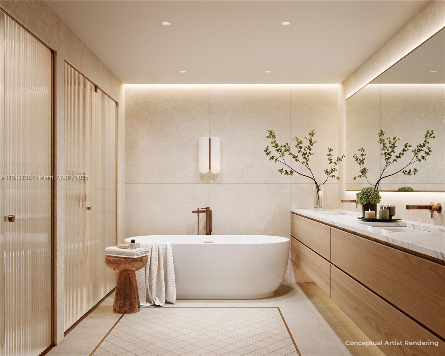 2901 Indian Creek Drive, Unit 303 Miami Beach, FL 33140 - Photo 4 of 15 a spacious bathroom with a bathtub and sink