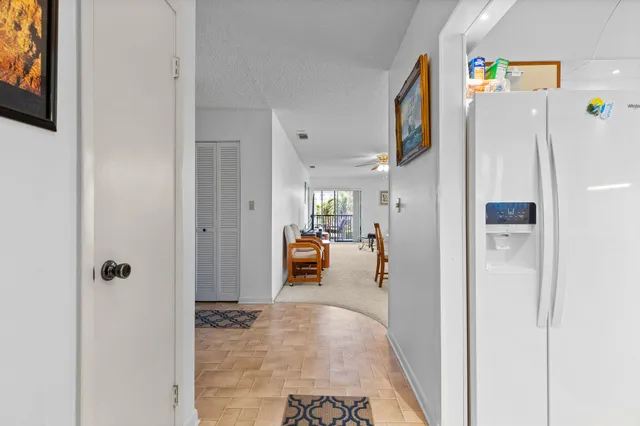 a living room with furniture and a gate