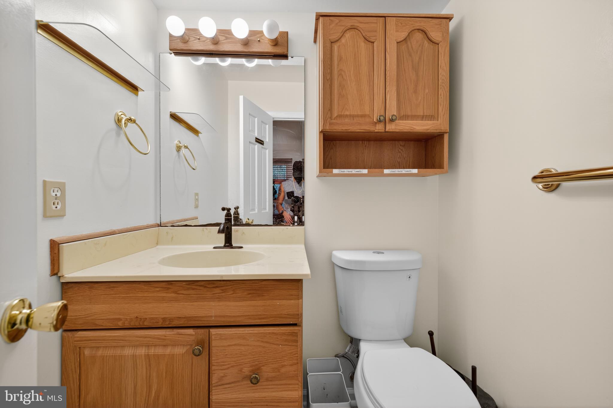 20080 Doolittle Street Gaithersburg, MD 20886 - Photo 8 of 48 a bathroom with a sink a toilet and mirror