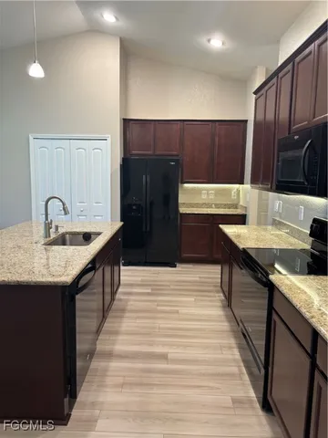 a living room with a couch and a table