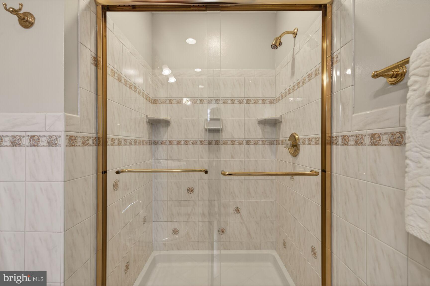 2306 Eagle Rock Place Silver Spring, MD 20906 - Photo 14 of 30 Elegant glass shower with gold accents.