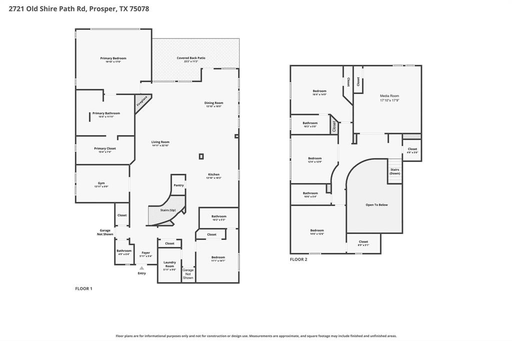 2721 Old Shire Path Road Prosper, TX 75078 - Photo 40 of 40 Floor plan