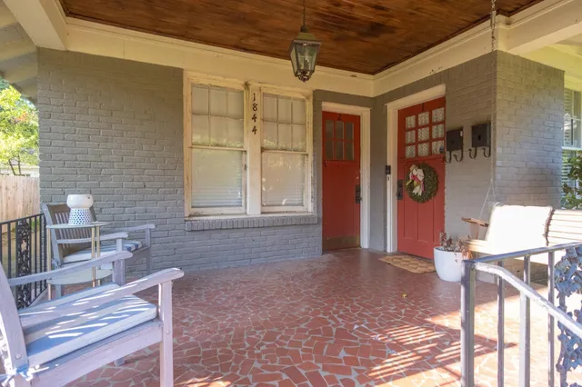 a view of front door and porch