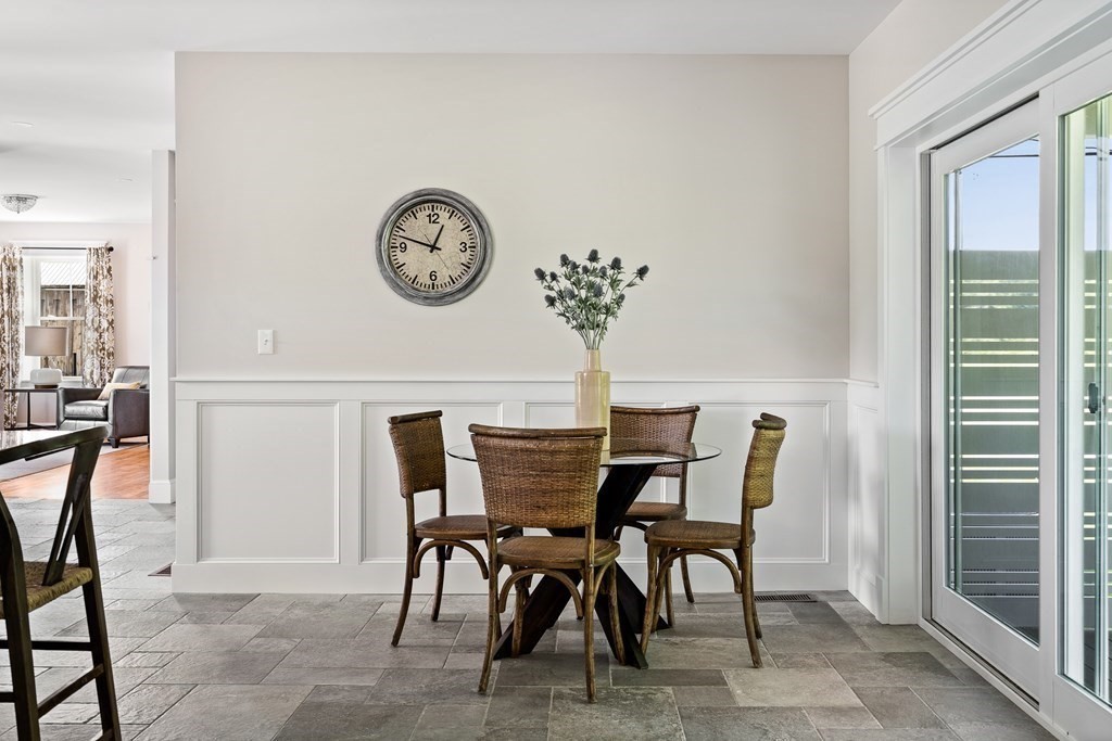 70 Depot Road Hatfield, MA 01038 - Photo 18 of 42 a view of a dining room with furniture and a large window