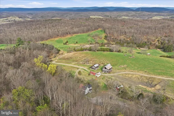 a aerial view of a house