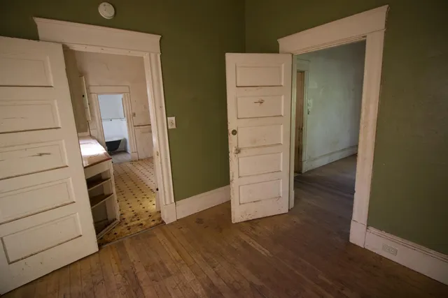 wooden floor in an empty room
