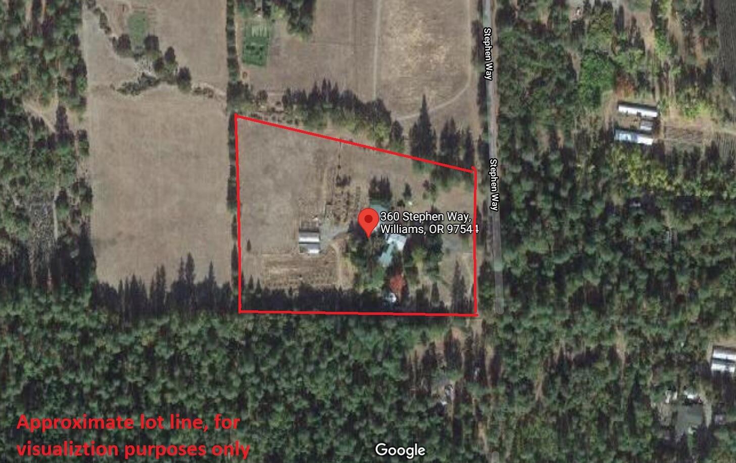 360 Stephen Way Williams, OR 97544 - Photo 9 of 22 360 stephen map