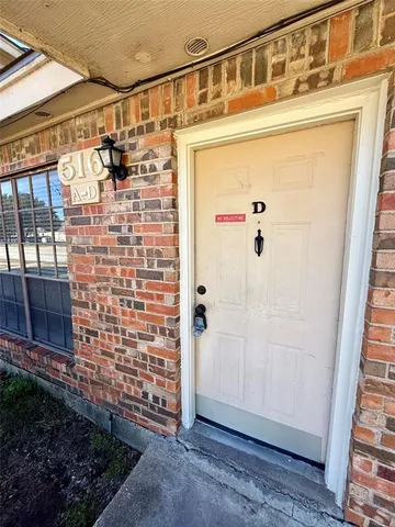 a view of front door