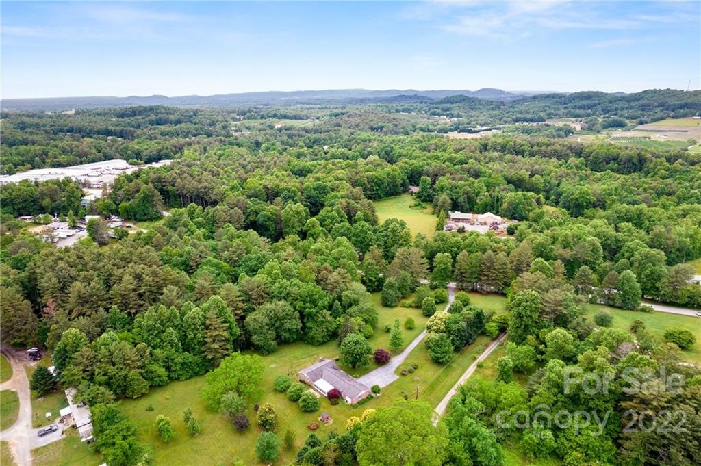 2480 Ridge Road Hendersonville, NC 28792 - Photo 46 of 48 an aerial view of a houses with a yard