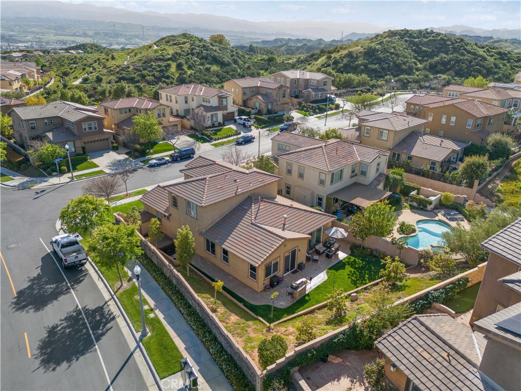 24903 Shadow Ridge Court Valencia, CA 91354 - Photo 41 of 43 an aerial view of residential houses with outdoor space and river view