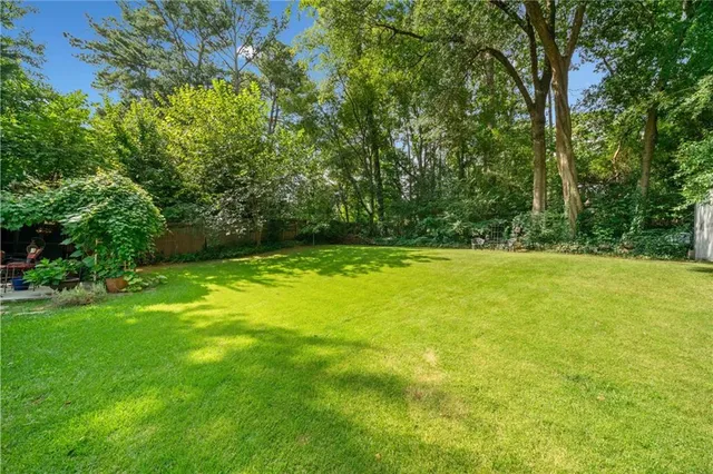a view of an outdoor space and a yard