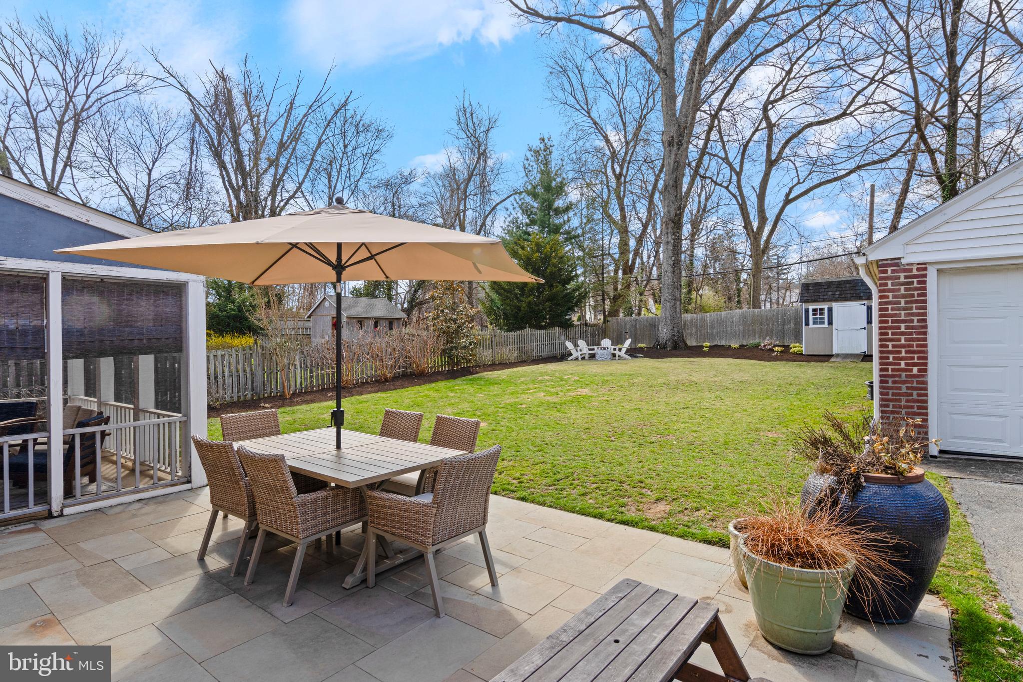 526 West Beechtree Lane Wayne, PA 19087 - Photo 30 of 35 Patio & Porch overlook scenic rear yard