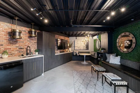 a very nice looking room with a large window