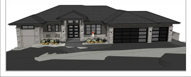 a front view of a house