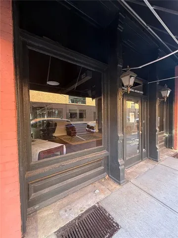 a view of a door of the house