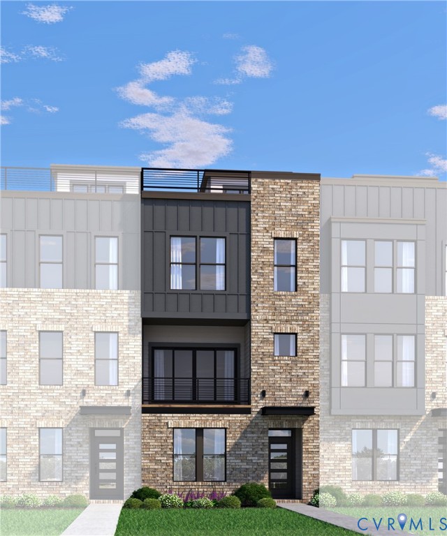 16108 Esteem Way Midlothian, VA 23113 - Photo 2 of 44 a brick building with a black door