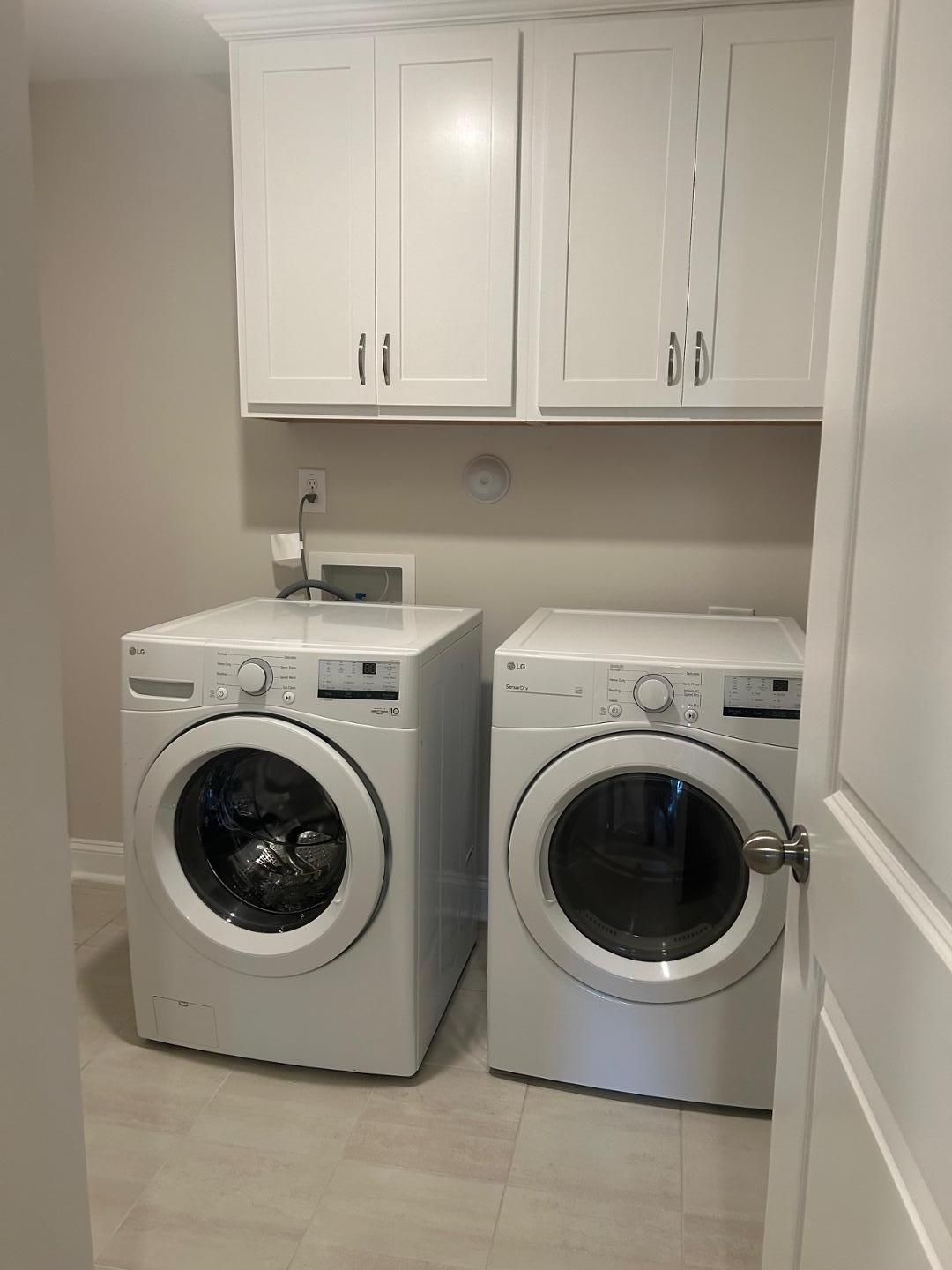 1024 Gateway Commons Circle Wake Forest, NC 27587 - Photo 12 of 18 a utility room with sink dryer and washer