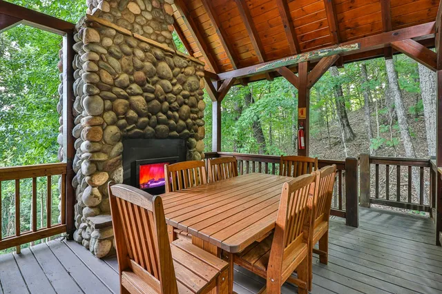 a front view of house with outdoor space and seating area