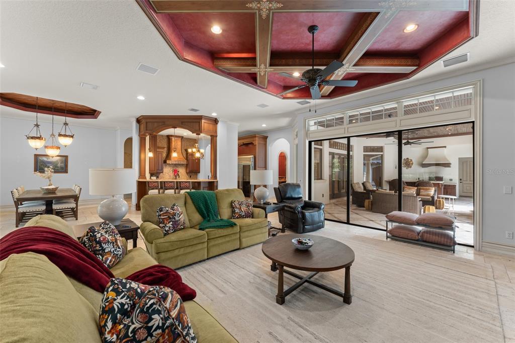 4812 Alexandra Garden Court Windermere, FL 34786 - Photo 17 of 65 a living room with furniture and a chandelier