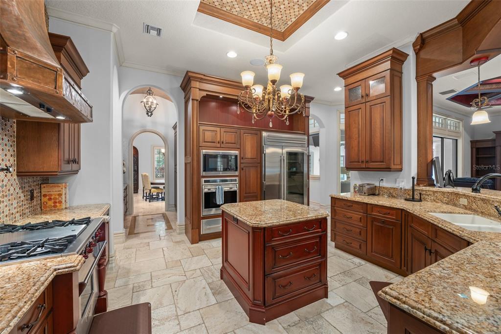 4812 Alexandra Garden Court Windermere, FL 34786 - Photo 10 of 65 a kitchen with stainless steel appliances granite countertop a sink stove and refrigerator