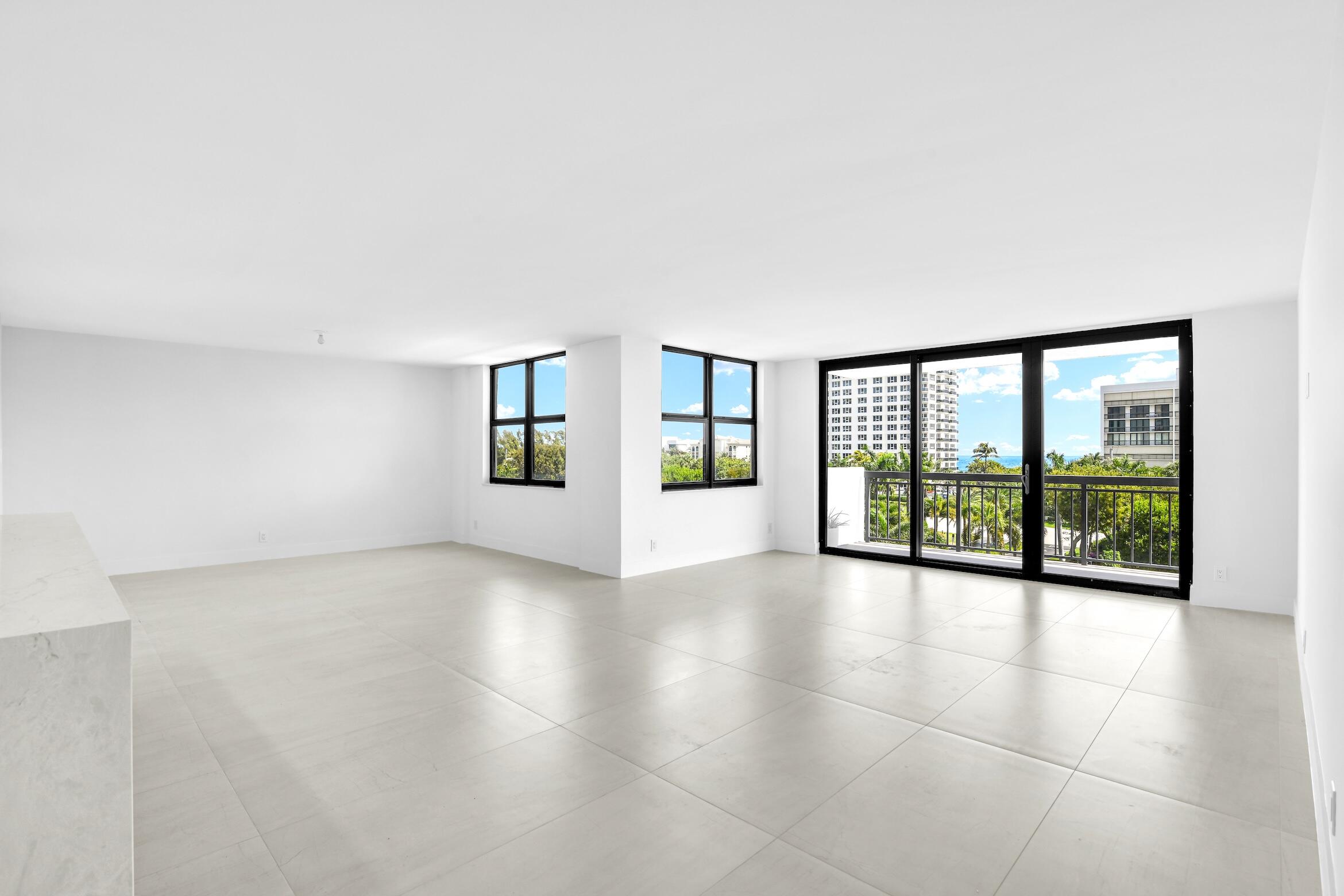 2001 North Ocean Boulevard, Unit 502 Boca Raton, FL 33431 - Photo 14 of 67 a view of an empty room with a window