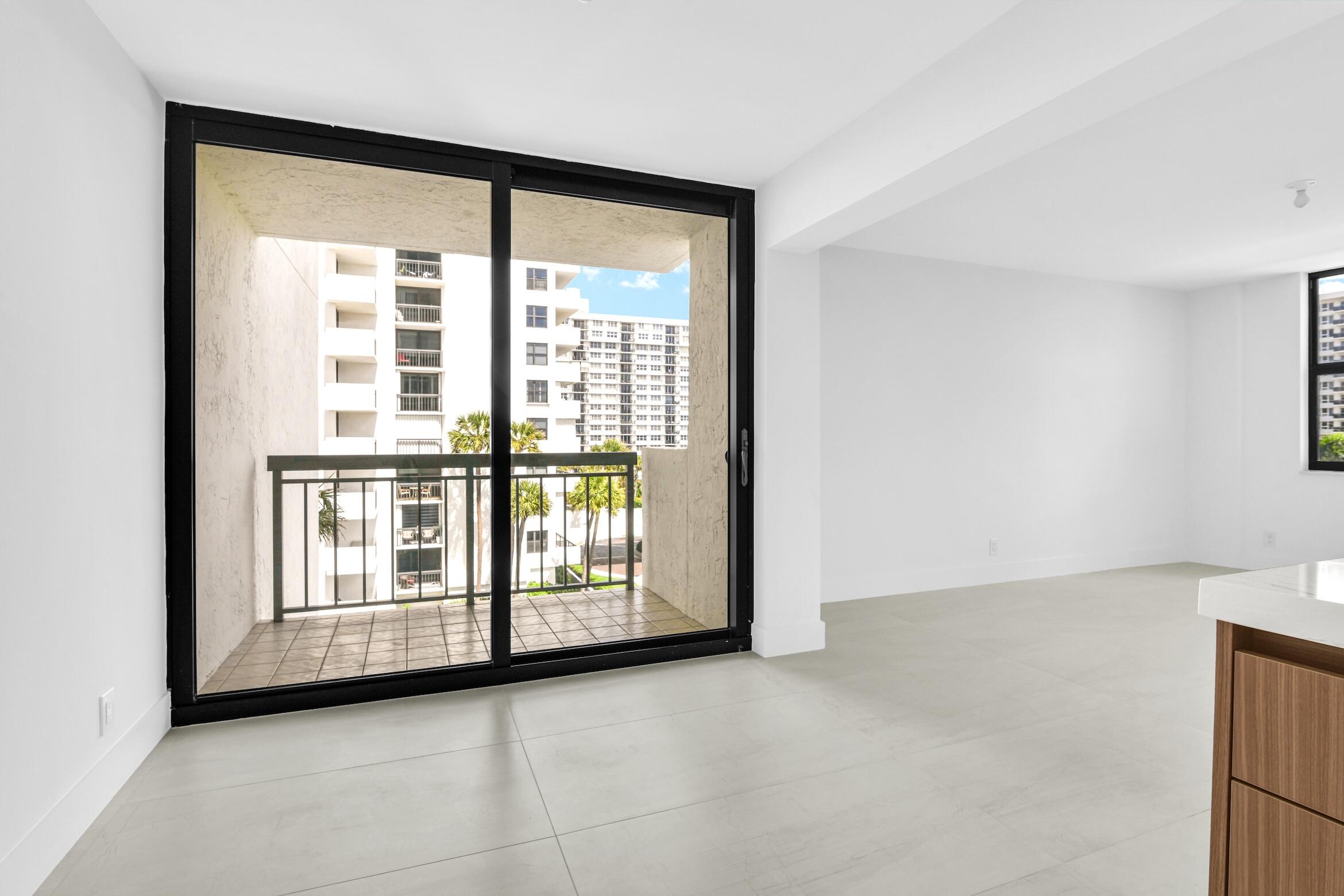 2001 North Ocean Boulevard, Unit 502 Boca Raton, FL 33431 - Photo 17 of 67 a view of an empty room with a window