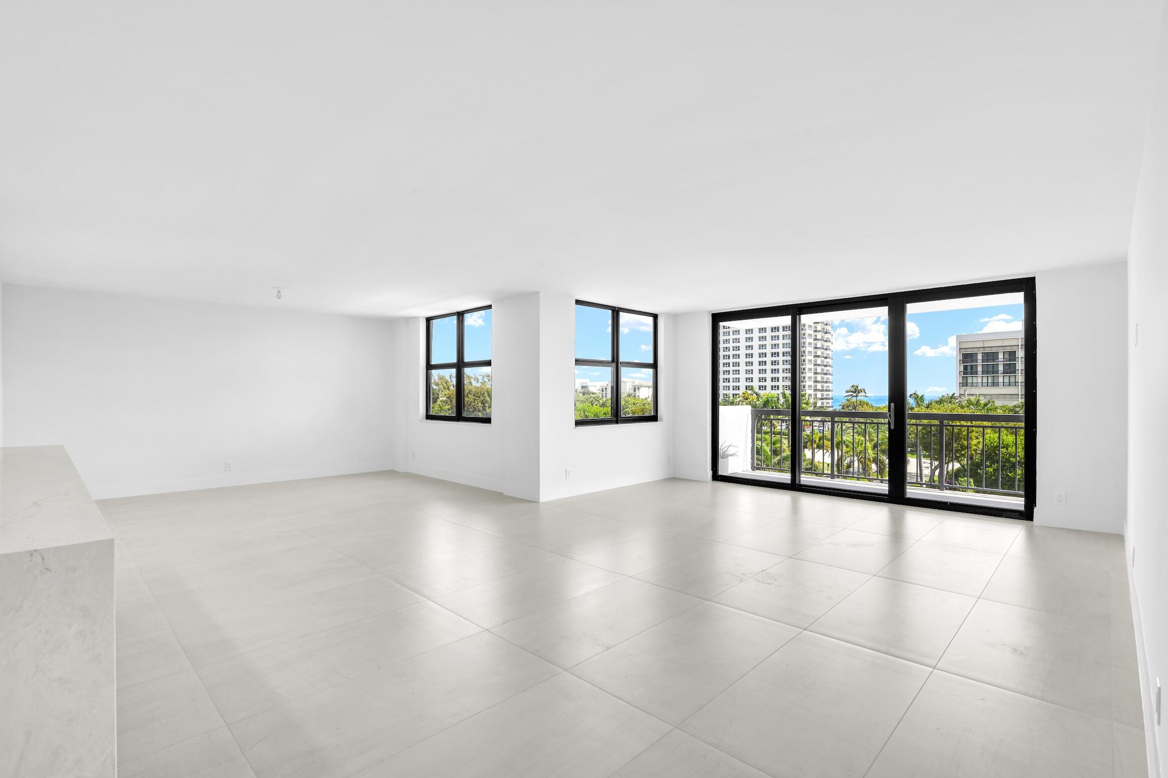 2001 North Ocean Boulevard, Unit 502 Boca Raton, FL 33431 - Photo 19 of 67 wooden floor in an empty room with a window