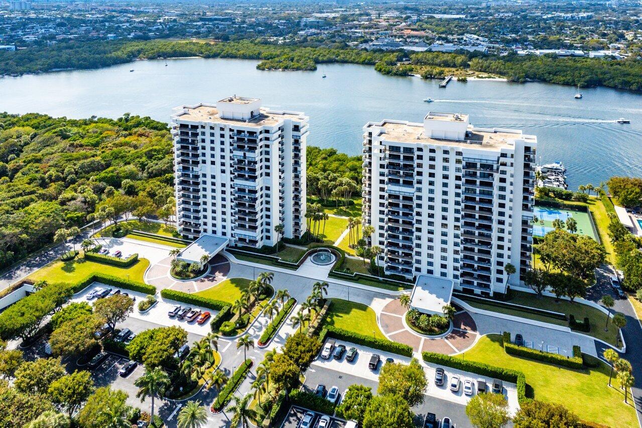 2001 North Ocean Boulevard, Unit 502 Boca Raton, FL 33431 - Photo 65 of 67 a view of a lake with a city skyline in the background